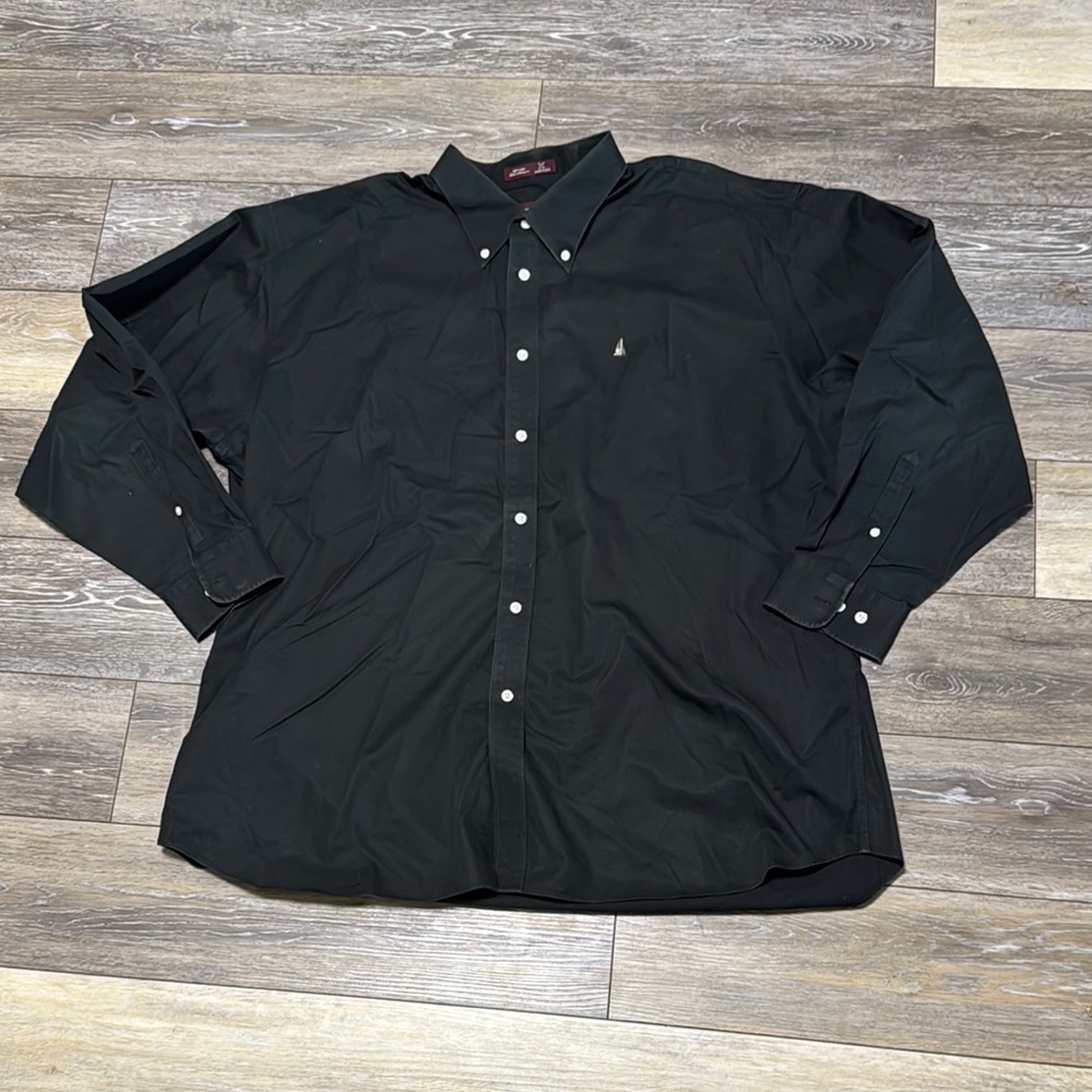 Nordstrom Smartcare Black Button Down Shirt